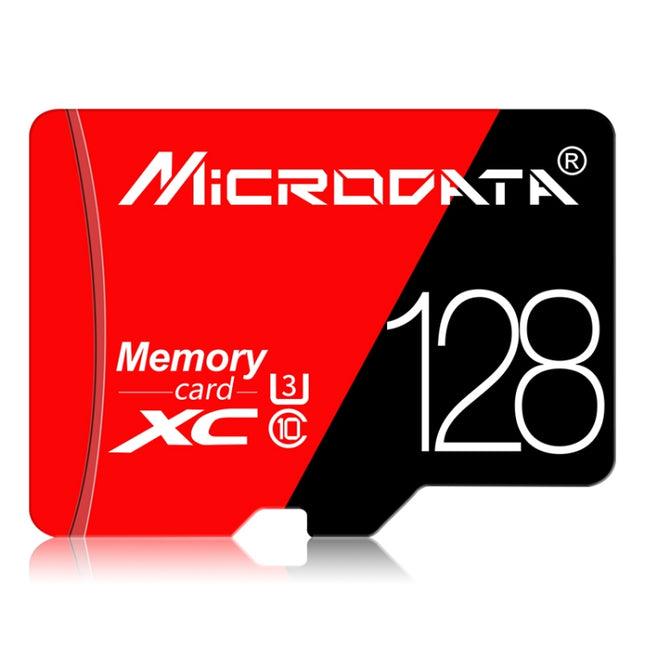 MICRODATA 128GB High Speed U3 Red and Black TF(Micro SD) Memory Card-garmade.com