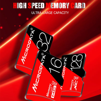 MICRODATA 128GB High Speed U3 Red and Black TF(Micro SD) Memory Card-garmade.com