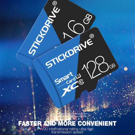 STICKDRIVE 16GB High Speed U1 Blue and Black TF(Micro SD) Memory Card-garmade.com