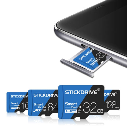 STICKDRIVE 64GB High Speed U3 Blue and Black TF(Micro SD) Memory Card-garmade.com