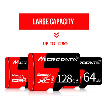 MICRODATA 16GB U1 Red and Black TF(Micro SD) Memory Card-garmade.com