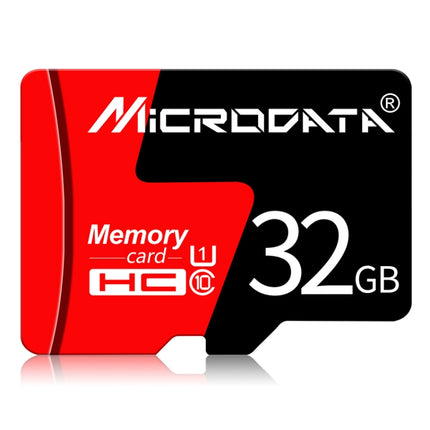 MICRODATA 32GB U1 Red and Black TF(Micro SD) Memory Card-garmade.com
