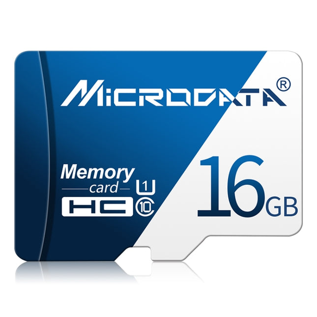 MICRODATA 16GB U1 Blue and White TF(Micro SD) Memory Card-garmade.com