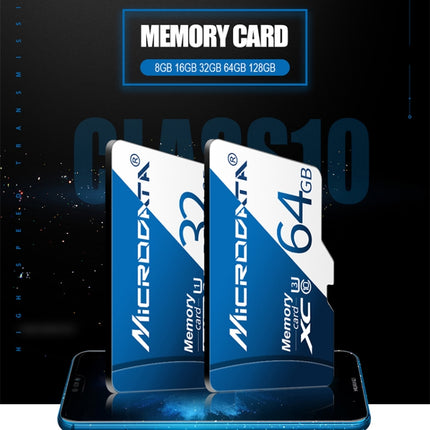 MICRODATA 128GB U3 Blue and White TF(Micro SD) Memory Card-garmade.com
