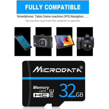MICRODATA 16GB U1 Blue Line and Black TF(Micro SD) Memory Card-garmade.com