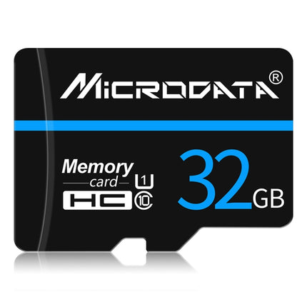 MICRODATA 32GB U1 Blue Line and Black TF(Micro SD) Memory Card-garmade.com