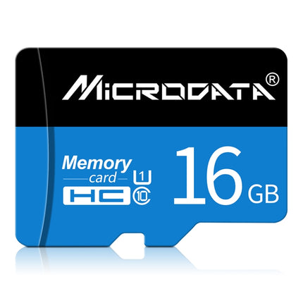 MICRODATA 16GB U1 Blue and Black TF(Micro SD) Memory Card-garmade.com