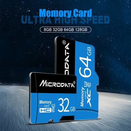 MICRODATA 32GB U1 Blue and Black TF(Micro SD) Memory Card-garmade.com