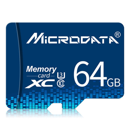 MICRODATA 64GB U3 Blue TF(Micro SD) Memory Card-garmade.com