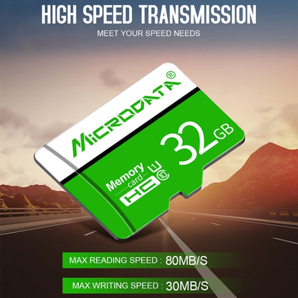 MICRODATA 64GB U3 Green and White TF(Micro SD) Memory Card-garmade.com