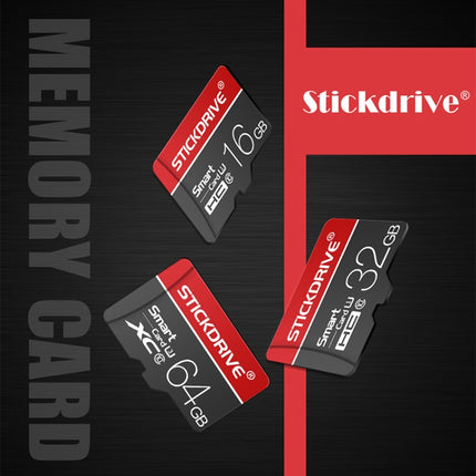 STICKDRIVE 128GB U3 White Line Red and Black TF(Micro SD) Memory Card-garmade.com