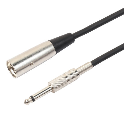 10m XLR 3-Pin Male to 1/4 inch (6.35mm) Mono Shielded Microphone Audio Cord Cable-garmade.com