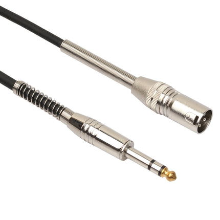 30cm XLR 3-Pin Male to 1/4 inch (6.35mm) Female Plug Stereo Microphone Audio Cord Cable-garmade.com
