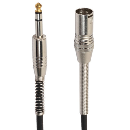 30cm XLR 3-Pin Male to 1/4 inch (6.35mm) Female Plug Stereo Microphone Audio Cord Cable-garmade.com