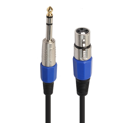 30cm XLR 3-Pin Female to 1/4 inch (6.35mm) Male Plug Stereo TRS Microphone Audio Cord Cable-garmade.com