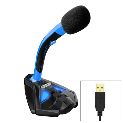 K1 Desktop Omnidirectional USB Wired Mic Condenser Microphone with Phone Holder, Compatible with PC / Mac for Live Broadcast, Show, KTV, etc-garmade.com