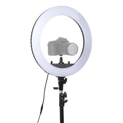 18 inch 55W Two-speed Dimmable Anchor Photography Self-timer LED Ring Fill-in Light with Tripod-garmade.com