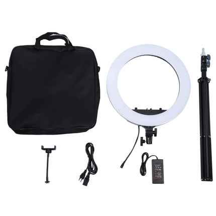 18 inch 55W Two-speed Dimmable Anchor Photography Self-timer LED Ring Fill-in Light with Tripod-garmade.com