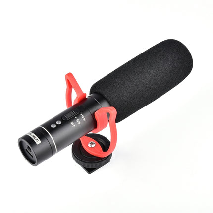 YELANGU MIC015 Professional Interview Condenser Video Shotgun Microphone with 3.5mm Audio Cable for DSLR & DV Camcorder (Black)-garmade.com