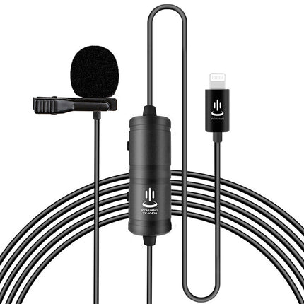 YICHUANG YC-VM40 8 Pin Port Dual Modes Lavalier Recording Microphone, Cable Length: 6m-garmade.com