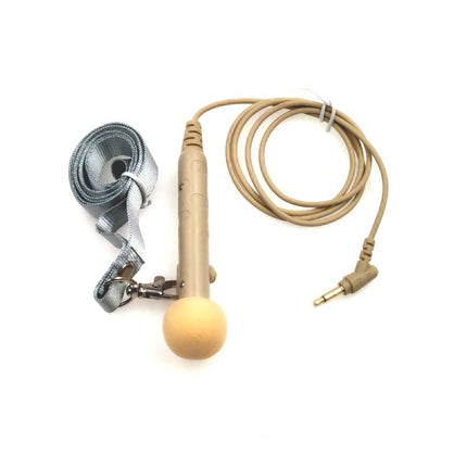 MK-7 3.5mm Elbow Head Handheld Loudspeaker Neck-mounted Microphone with Lanyard, Length: 1m (Flesh Color)-garmade.com