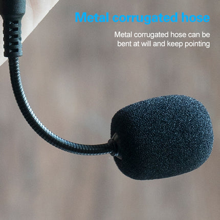 ZJ002MR-01 Mono 3.5mm Plug Bluetooth Wireless Interpreter Tour Guide Megaphone Straight Microphone-garmade.com