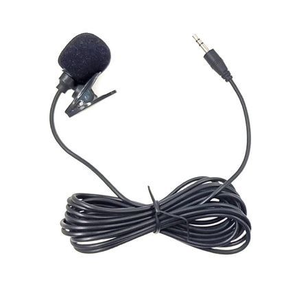 ZJ002MR Stereo 2.5mm Straight Plug Car Sun Visor Wireless Interpreter Tour Guide Megaphone Lavalier Wired Microphone, Length: 3m-garmade.com