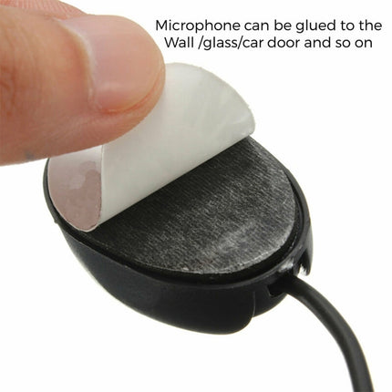 ZJ010MR Mono 2.5mm Angle Head Plug Car Navigation GPS Speaker External Paste Bluetooth Microphone, Length: 3m-garmade.com