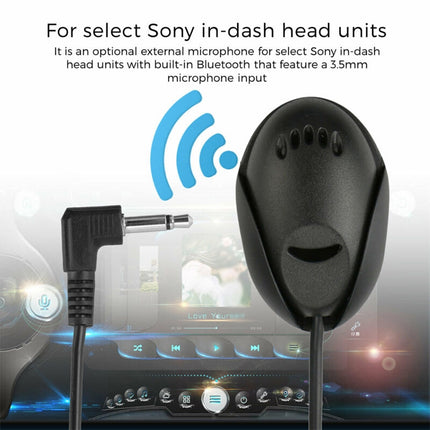 ZJ010MR Mono 2.5mm Angle Head Plug Car Navigation GPS Speaker External Paste Bluetooth Microphone, Length: 3m-garmade.com