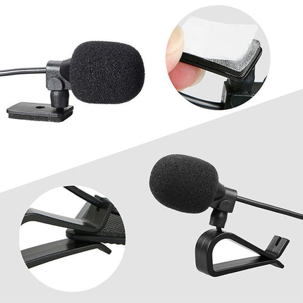 ZJ015MR Mono 2.5mm Angle Head Plug Car Navigation DVD External Paste Microphone, Length: 3m-garmade.com