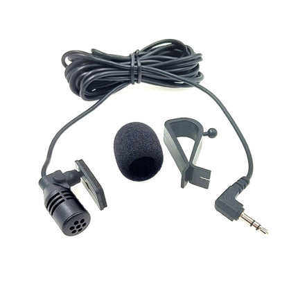ZJ015MR Stereo 2.5mm Angle Head Plug Car Navigation DVD External Paste Microphone, Length: 3m-garmade.com