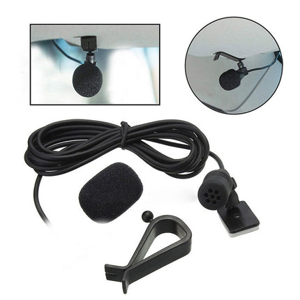 ZJ015MR Mono 2.5mm Straight Plug Car Navigation DVD External Paste Microphone, Length: 3m-garmade.com