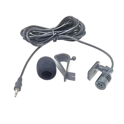 ZJ015MR Mono 3.5mm Straight Plug Car Navigation DVD External Paste Microphone, Length: 3m-garmade.com