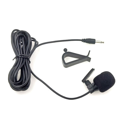 ZJ015MR Mono 3.5mm Straight Plug Car Navigation DVD External Paste Microphone, Length: 3m-garmade.com