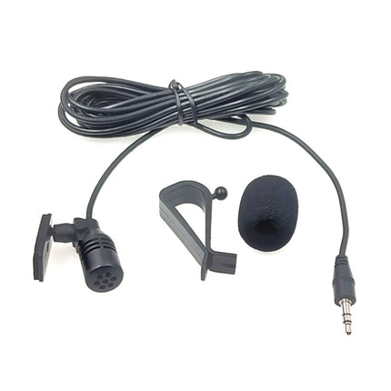 ZJ015MR Stereo 2.5mm Straight Plug Car Navigation DVD External Paste Microphone, Length: 3m-garmade.com