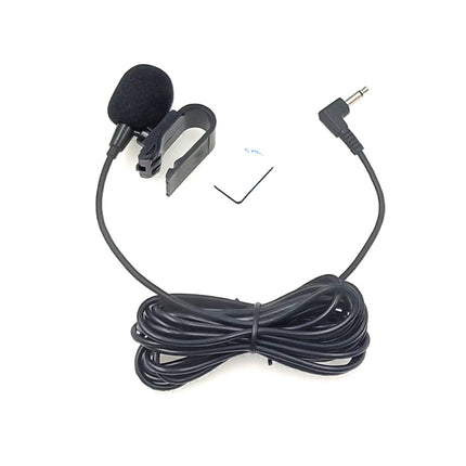 ZJ025MR Stick-on Clip-on Lavalier Mono Microphone for Car GPS / Bluetooth Enabled Audio DVD External Mic, Cable Length: 3m, 90 Degree Elbow 2.5mm Jack-garmade.com