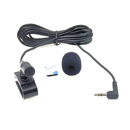 ZJ025MR Stick-on Clip-on Lavalier Stereo Microphone for Car GPS / Bluetooth Enabled Audio DVD External Mic, Cable Length: 3m, 90 Degree Elbow 2.5mm Jack-garmade.com