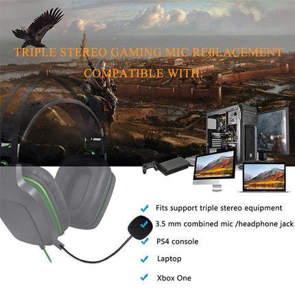 ZJ033MR-03 17cm Mono 3.5mm Angle Head Plug Gaming Headset Sound Card Live Microphone-garmade.com
