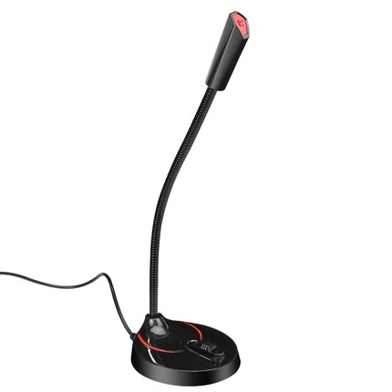 HXSJ F12 360 Degrees Bendable Drive-free USB Computer Microphone, Cable Length: 2.2m-garmade.com