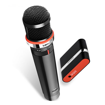 Original Lenovo UM20-U K Song Wireless Digital Microphone Live Recording Equipment with Wireless Receiver (Black)-garmade.com