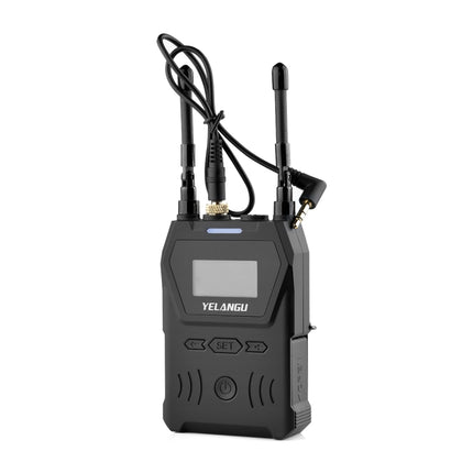YELANGU YLG9929B MX4 Dual-Channel 100CH UHF Wireless Microphone System with 2 Transmitters and Receiver for DSLR Cameras and Video Cameras(Black)-garmade.com