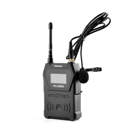 YELANGU YLG9929C MX4 Dual-Channel 100CH UHF Wireless Microphone System with Transmitter and Receiver for DSLR Cameras and Video Cameras(Black)-garmade.com