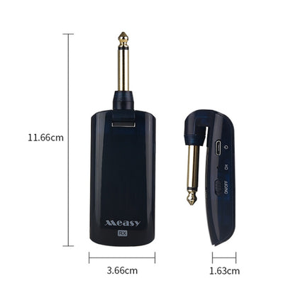 Measy AU688-U 20 Channels Wireless Guitar System Rechargeable Musical Instrument Transmitter Receiver-garmade.com
