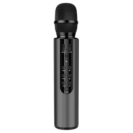 K3 Bluetooth 5.0 Karaoke Live Stereo Sound Wireless Bluetooth Condenser Microphone (Black)-garmade.com