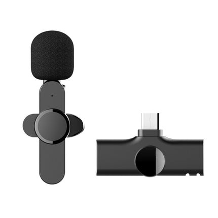 Type-C / USB-C Interface Live Broadcast Wireless Lavalier Microphone-garmade.com