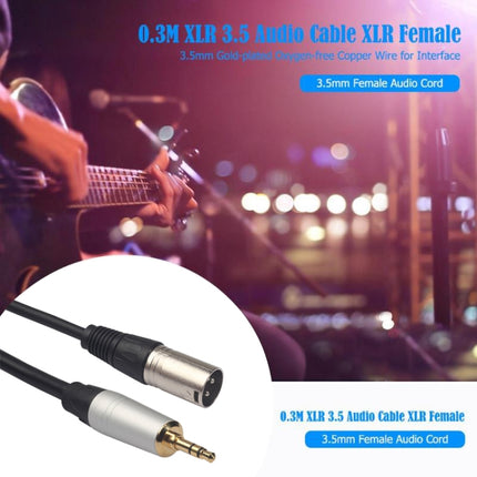 TC210KM173 3.5mm Male to XLR Male Audio Cable, Length: 0.3m-garmade.com