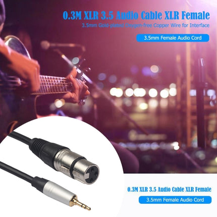 TC210KF183 3.5mm Male to XLR Female Audio Cable, Length: 0.3m-garmade.com