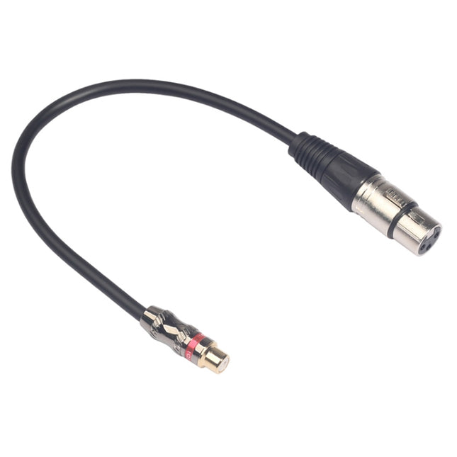 TR026K18-03 RCA Female to XLR Female Audio Cable, Length: 0.3m-garmade.com