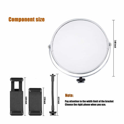 MANTOO RL-12 II 100-240V 28W 12 inch Two-color Dimmable Ring Fill Light with Tripod-garmade.com