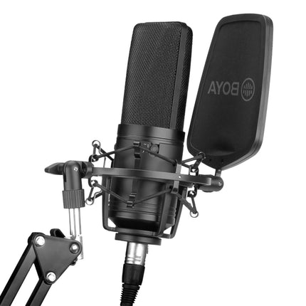 BOYA BY-M1000 Professional Recording Studio Cardioid Omnidirectional Switchable Microphone-garmade.com